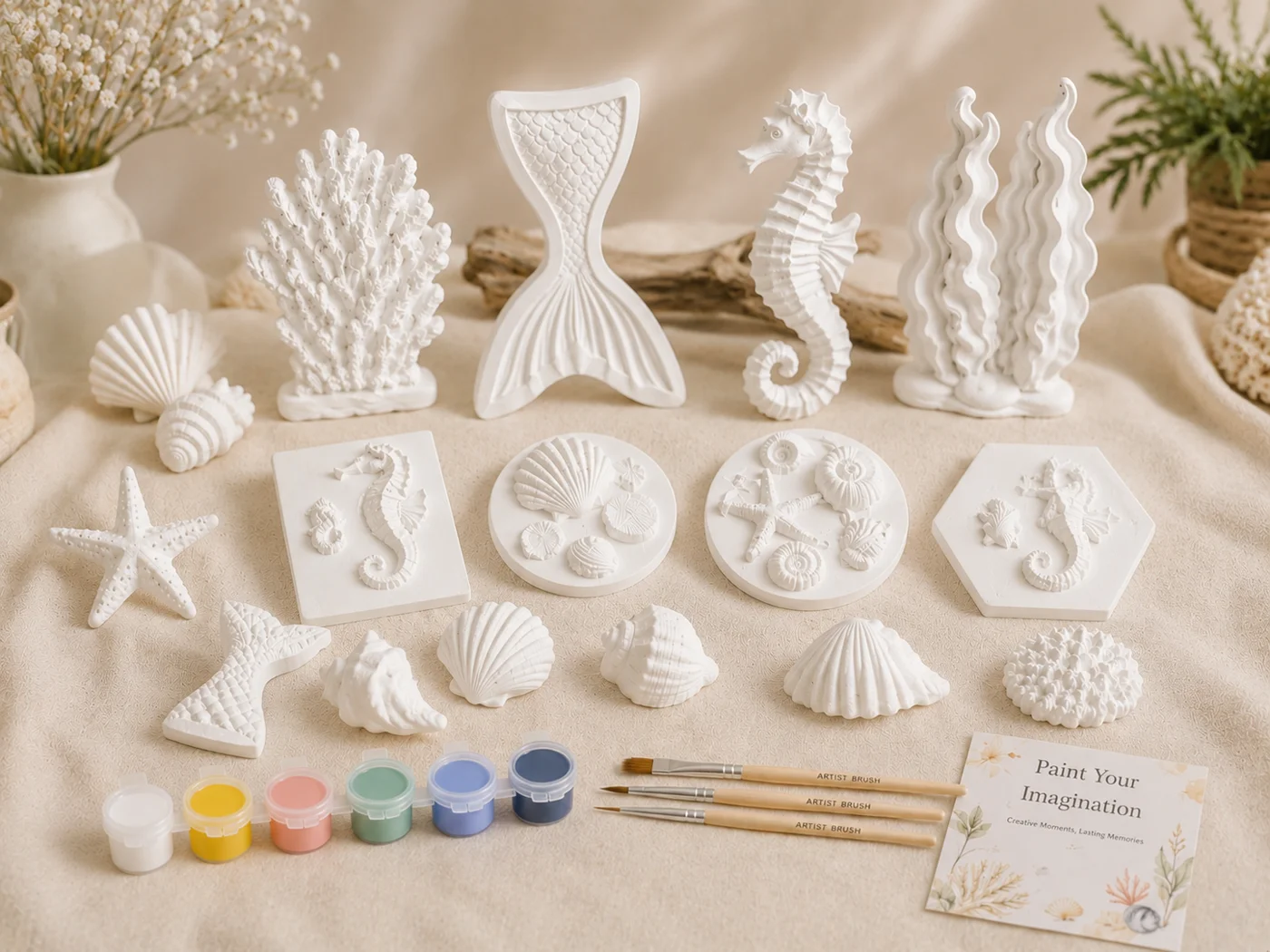 Kit figura de animal marino para pintar